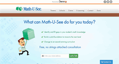 Desktop Screenshot of mathusee.com
